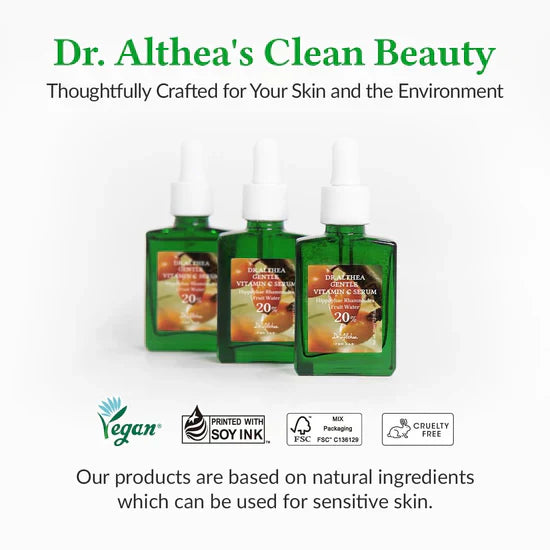 Dr.Althea Post Acne Care Set (Gentle) | 345 Relief Cream & Gentle Vitamin C Serum